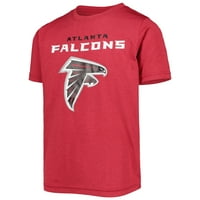 Mladi Heatherd Red Atlanta Falcons Logo majica