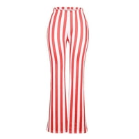 MaFYtyTPR klirens rasprodaja artikala ženske pantalone Plus veličine ženske modne casual Print Flare Stripe
