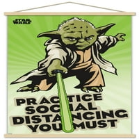 Star Wars: Saga - Yoda Social Distancing zidni poster, 22.375 34