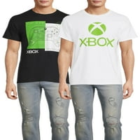 XBO muške i velike muške grafičke majice kratkih rukava, 2 pakovanja