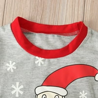 1-7T Girls Santa Pajamas Toddler Boys Božićni pidžami pamuk s dugim rukavima PJS Kids Sleep odjeća