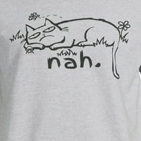 Humor muške i velike muške grafičke majice nah mačke