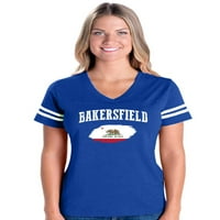 Ženski nogomet Fine Jersey T-shirts-Bakersfield