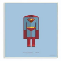 Stupell Industries Superman poznati ljudi likovi modni dizajn Zidna ploča Fred Birchal