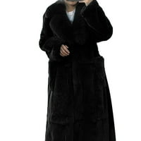 Fau krzno Oversized podstavljena jakna za žene Plus veličina Luksuzni Fau krzneni kaput topla vanjska