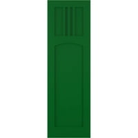 Ekena Millwork 15 W 58 H True Fit PVC San Miguel Mision Style FIKTERSKI KAPERI, VIRIDIAN GREEN