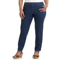 RealSize ženske rastezljive pantalone sa dva prednja džepa, dostupne u Petite