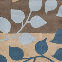 Soho Martha cvjetna tepih za trkač vune, smeđa plava, 2'6 8