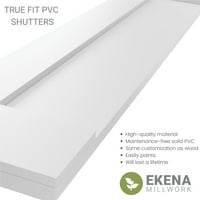 Ekena Millwork 12 W 50 H True Fit PVC San Miguel Mision Style FIKSTER SHOLTES, HALJSTOMRY GREY