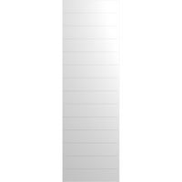 Ekena Millwork 12 W 51 H True Fit PVC horizontalni šlag Moderni stil fiksne kapke, bijeli