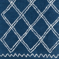 Loomaknoti Malixia Bryleighs 8 '10' Plavi geometrijski prostorni tepih u zatvorenom prostoru