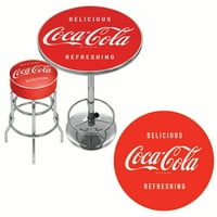 Ultimate Coca-Cola Gameroom Combo - barske stolice i sto