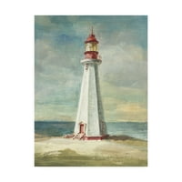 Židobrana Likovna umjetnost 'Lighthouse III' Canvas umjetnost Danhui Nai