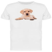 Labrador Retriver štene sjedi T-Shirt Men-slika od Shutterstock, muški mali