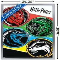 Wizarding World: Harry Potter - zidni poster boja Crest, 22.375 34