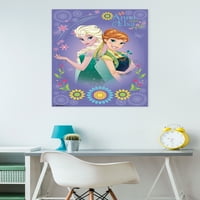 Disney Frozen Fever-Anna i Elsa zidni Poster, 22.375 34