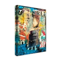 Zaštitni znak likovne umjetnosti' Collage Head ' platnena Umjetnost Erin Ashley