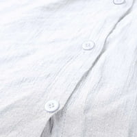 Majica sa prednjim dugmetom za žene kratki rukavi vrhovi bluze Regular Fit T Shirts pulover Tees Tops