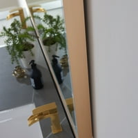 Vinnova Benevento 72 pravougaonik LED zidni nosač kupatilo ogledalo zlatni okvir