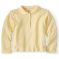 Wonder Nation Školska Uniforma Dugih Rukava Interlock Polo Majica, Veličine 4-18
