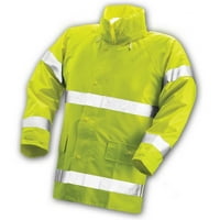 Tingley J53122.xl Comfort-Brite jakna s visokim vidljivošću, vapno žuti PVC poliester, XL - Količina 1