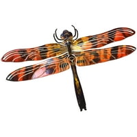 3d veliki Dragonfly narandžasti metalni zid Art by Next Innovations