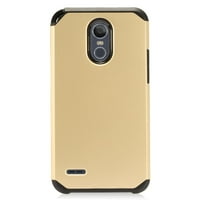 Gold Slim Dvostruka slojevljena futrola za LG Stylo Plus telefon