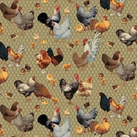 Trgovine tkaninama 44 pamuk piletina, motiv i novitet šivaća i zanatska tkanina po dvorištu, višebojna