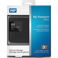 Zapadni digitalni moj pasoš ultra terabyte prijenosni vanjski tvrdi disk
