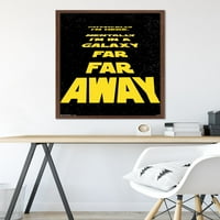 Star Wars: Saga - Fizički sam ovdje zidni poster, 22.375 34 uokviren