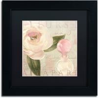 Zaštitni znak Likovna umjetnost Parfum de Roses II Umjetnost platna u boji Pekara crna mat, crni okvir