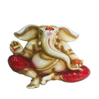blagoslov na zidu u boji.Lord Ganesh Ganpati Elephant Hindu bog napravljen od Mramornog praha u Indiji