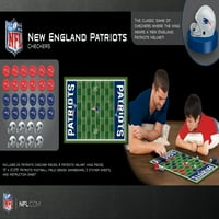 Remek-djeluje službeno licencirane NFL New England Patriots Checker igra za pansion za obitelji i djecu