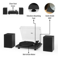 Crosley Radio C sistem polica Vinilni gramofon sa bežičnim Bluetooth-om-Audio Gramofoni