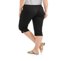 Realsize ženska 17 povucite se na rastezljivim hlače Capri