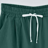 Cleance ispod $ Charella Žene Ljeto Čvrsto pet bodova Velike veličine pamučne pantalone casual kratke