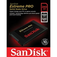 SanDisk 240GB Extremepro SSD uređaj