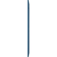 Ekena Millwork 12 W 72 H Americraft dva jednaka ravna ploča Eksterijer Real Roletne, boravak plava