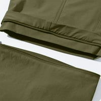 Odeerbi pantalone za muškarce padaju pantalone pune dužine čvrste Casual dugmad sa patentnim zatvaračem