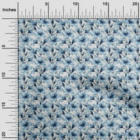 Onuone Rayon srednje plave tkanine cvjetni šivaći zanatske projekte Tkanini otisci sa dvorištem širom