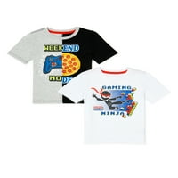 Djeca iz Garanimals Boys Grafička majica kratkih rukava, 2-pakovanje, veličine 4-10