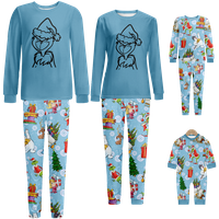 Porodični božićni pidžami Postavite crtani monstrum veličine ispisa za djecu i dječje djece-kućne ljubimce