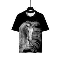 Tuscom muške košulje muške Unise dnevne majice 3D Print košulje, grafički konjski Print Casual bluza duge
