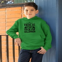 Trick Or Treat Spooky Vintage Hoodie Juniors-Image by Shutterstock, Large