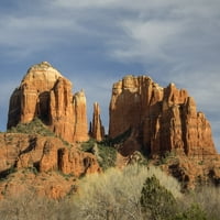 Arizona, Sedona, Rekreacijsko područje polumjeseca, prelaz Crvene Stijene, štampa postera katedrale Jamie
