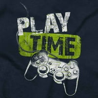 Play Time Video Game Gaming Nerd muške duge rukave Tee T Shirt Brisco Brands M
