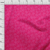 oneOone Cotton Cambric Fuschia Pink Fabric Azijski blok Craft projekti Decor Fabric štampan od strane