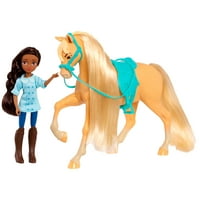 Dreamworks Spirit jašući besplatnu kolekcionarsku lutku i konj, Pru & Chica Linda, dječje igračke za uzraste,
