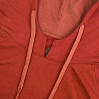 Flyingstar ženska dukserica, ležerni ženski pulover, Juniors Hoodie haljina sa Kengur džepom, jedne veličine, Crvena