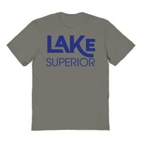 Jezero Superior Humor grafički ugljen muška pamučna majica